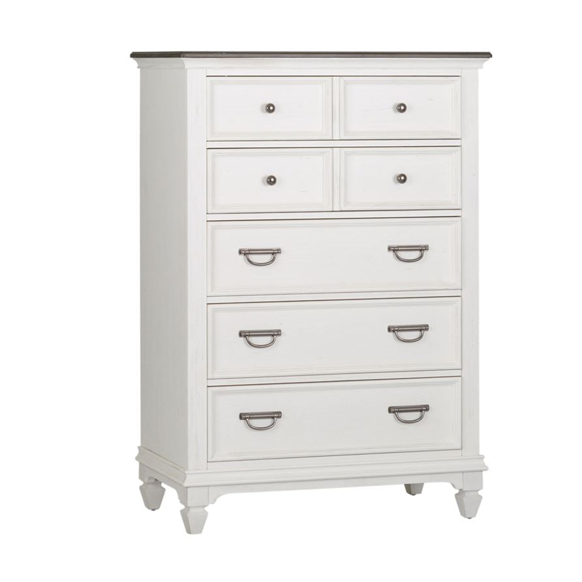 Liberty Furniture Allyson Park Drawer Chest in Wirebrushed White