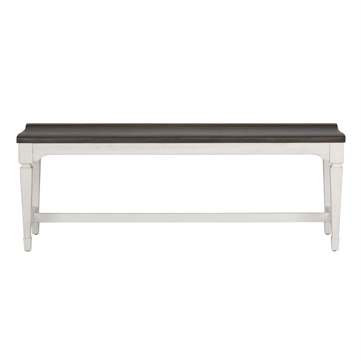 Liberty Furniture Allyson Park Wood Seat Bench in Wirebrushed White - Luxury Home Furniture (MI)
