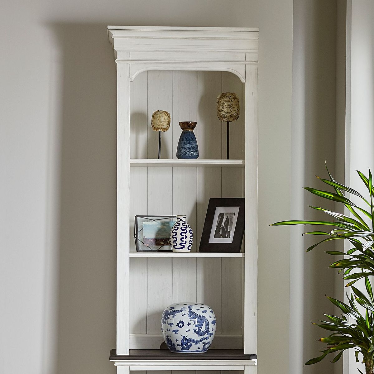 Liberty Allyson Park Left Pier Top in Wirebrushed White - Luxury Home Furniture (MI)