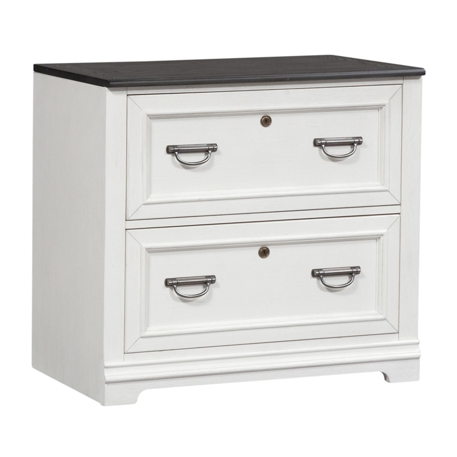 Allyson Park Bunching Lateral File Cabinet in Wirebrushed White