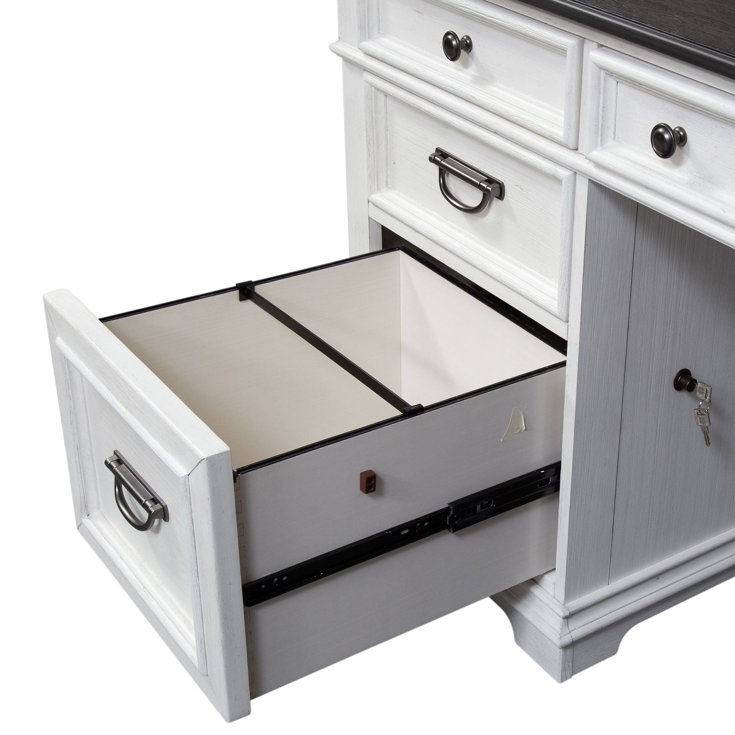 Allyson Park Opt L Shaped Desk Set - Luxury Home Furniture (MI)