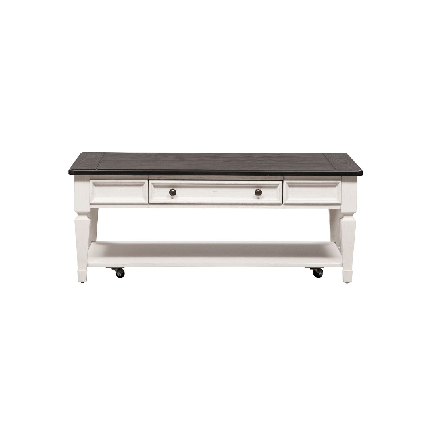 Allyson Park Rectangular Cocktail Table in Wirebrushed White image