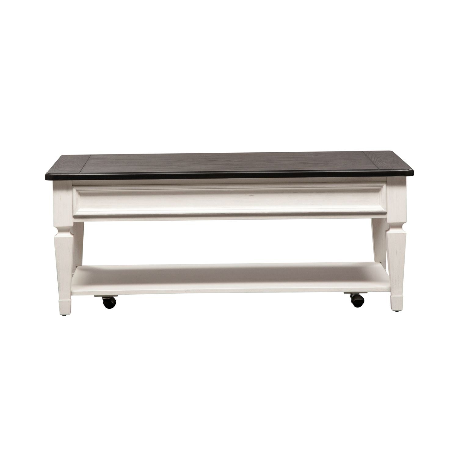 Allyson Park Rectangular Cocktail Table in Wirebrushed White image