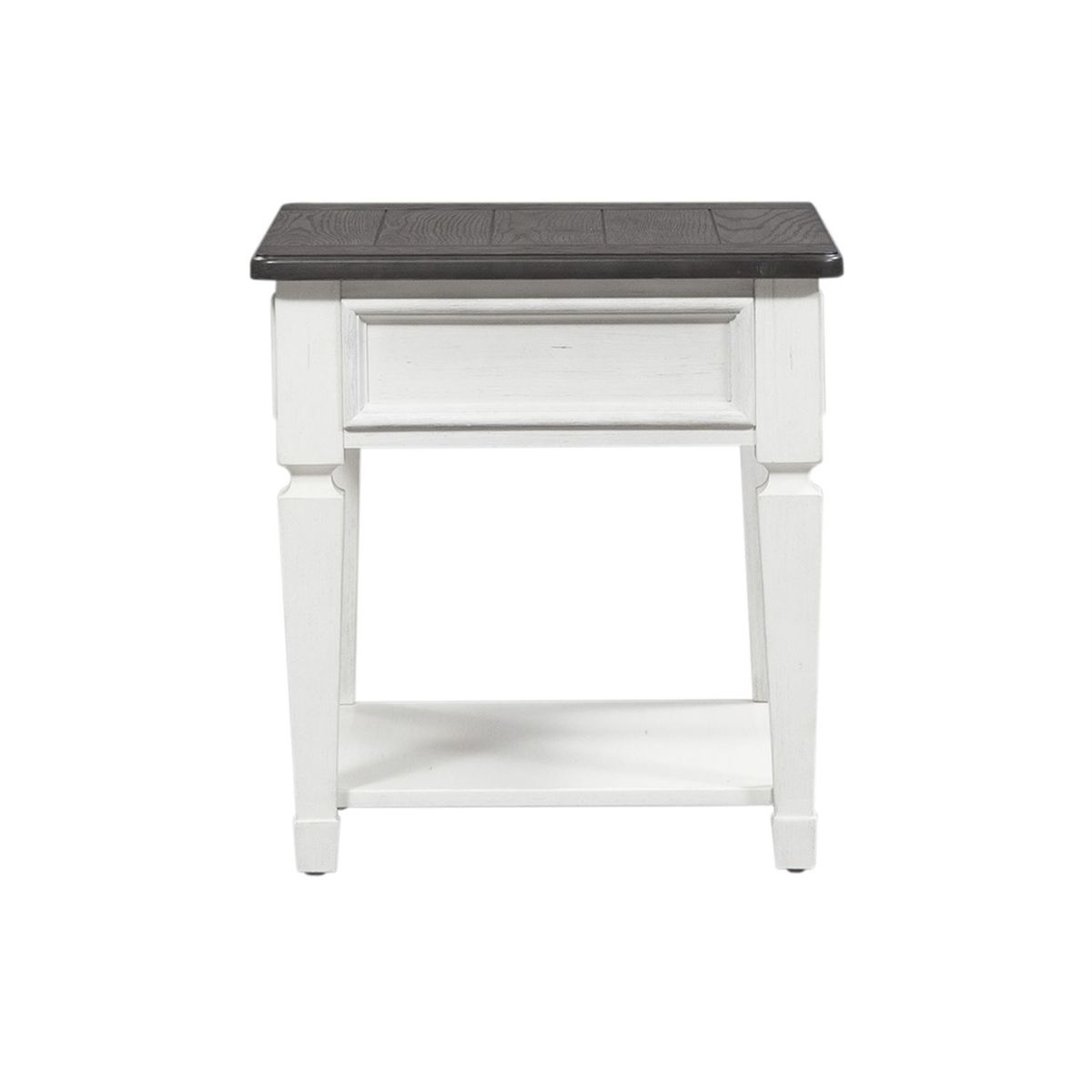 Liberty Allyson Park Drawer End Table in Wirebrushed White - Luxury Home Furniture (MI)