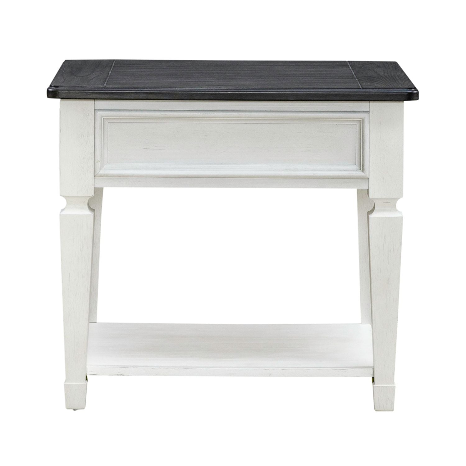 Allyson Park Drawer End Table in Wirebrushed White image