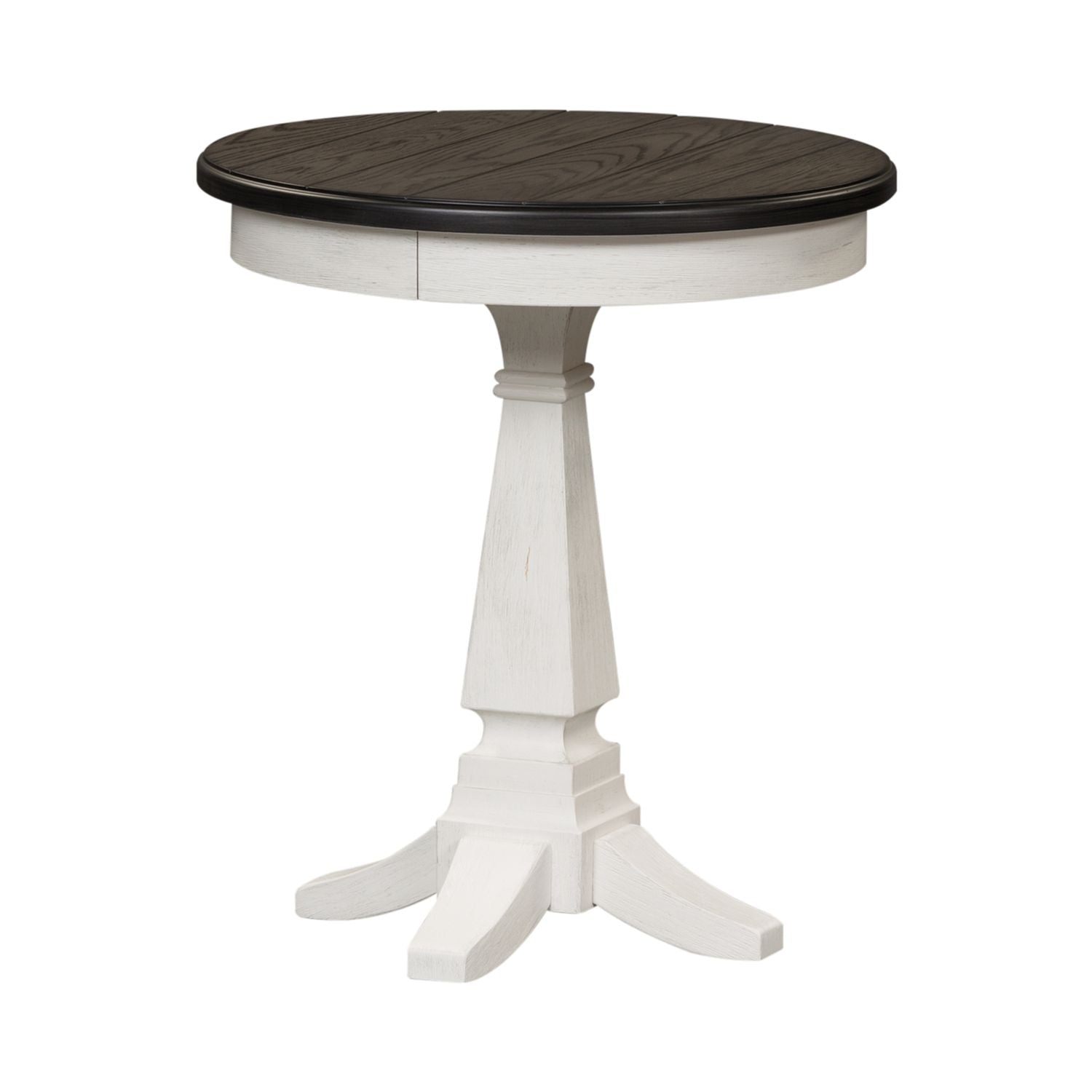 Allyson Park Chair Side Table in Wirebrushed White - Luxury Home Furniture (MI)