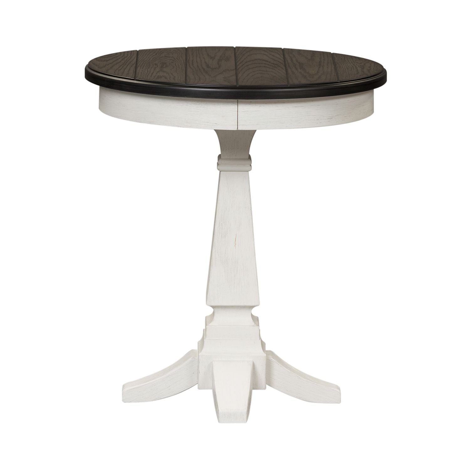 Allyson Park Chair Side Table in Wirebrushed White image