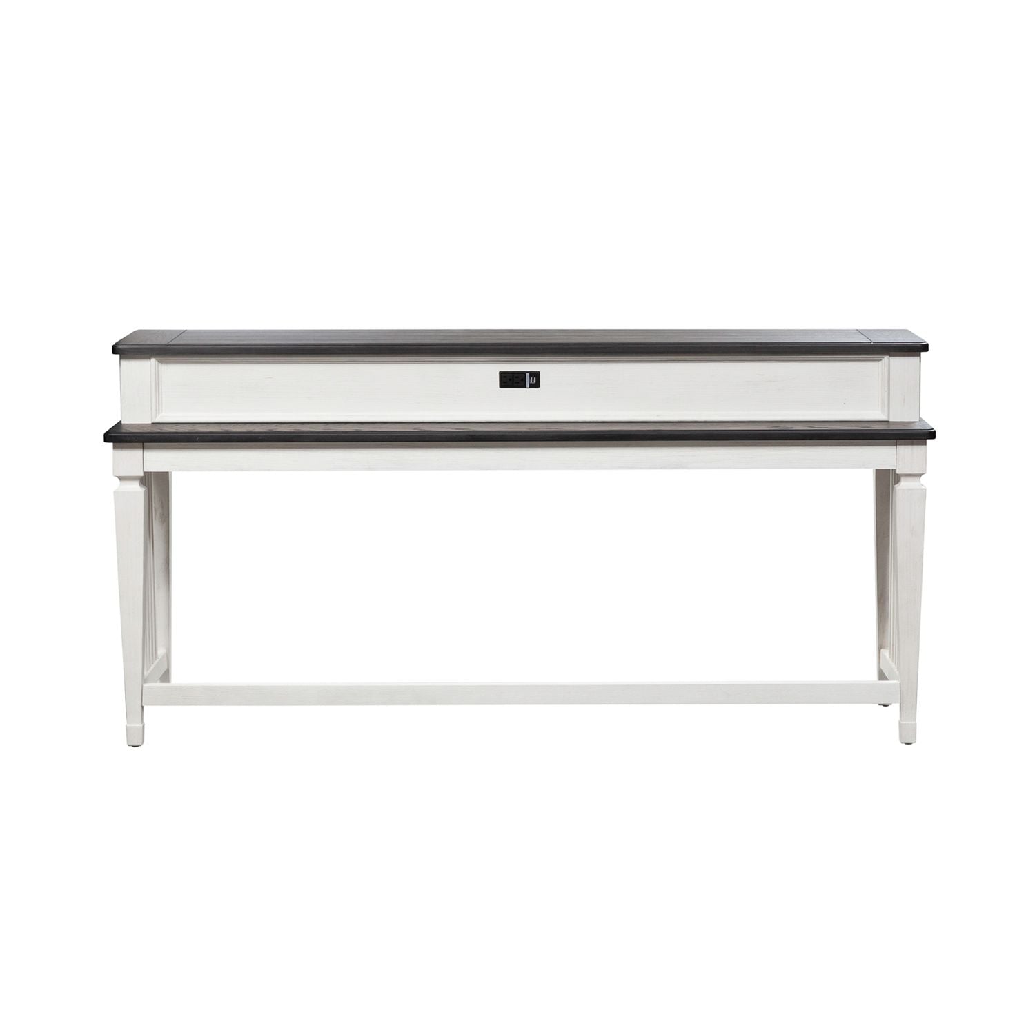 Allyson Park Console Bar Table in Wirebrushed White image