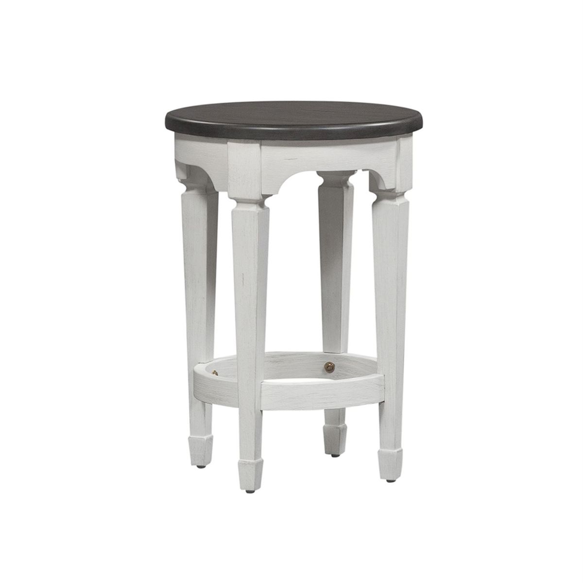 Liberty Allyson Park Console Stool in Wirebrushed White - Luxury Home Furniture (MI)