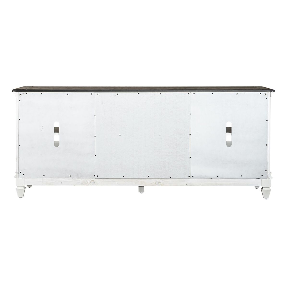Liberty Furniture Allyson Park Entertainment TV Stand in Wirebrushed White - Luxury Home Furniture (MI)