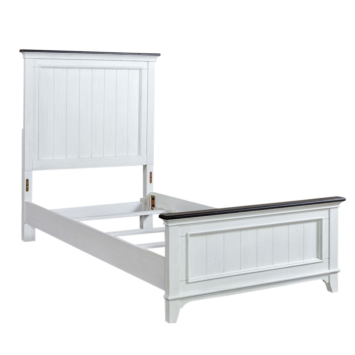 Liberty Furniture Allyson Park Twin Panel Bed in Wirebrushed White EST SHIP TIME APPX 4 WEEKS - Luxury Home Furniture (MI)