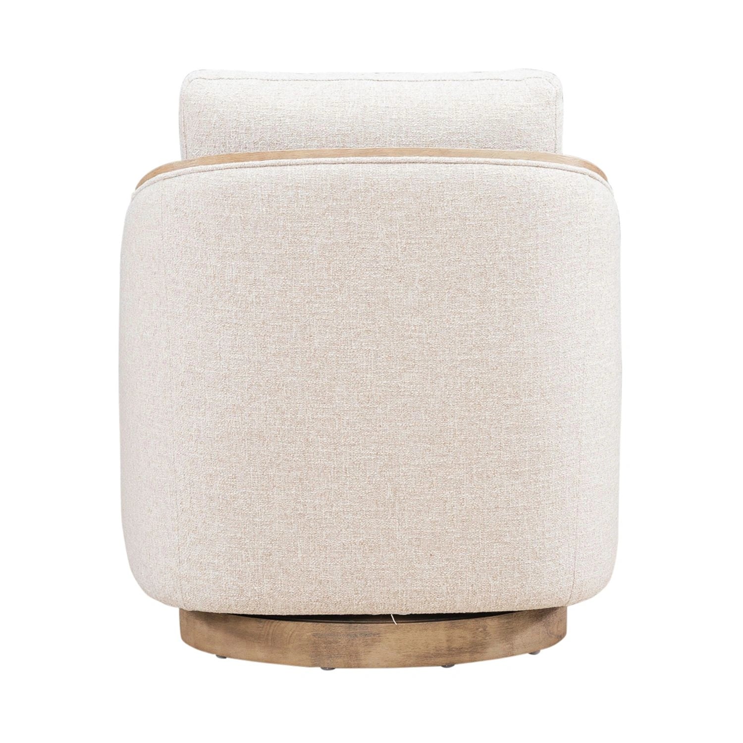 Nora Uph Swivel Accent Chair - Light Brown image