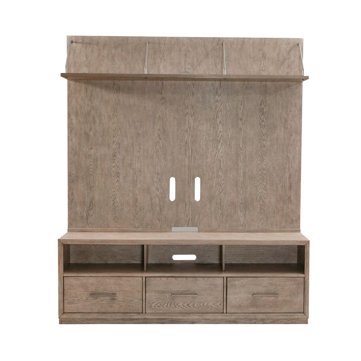 Liberty Furniture City Scape Entertainment Center in Burnished Beige - Luxury Home Furniture (MI)