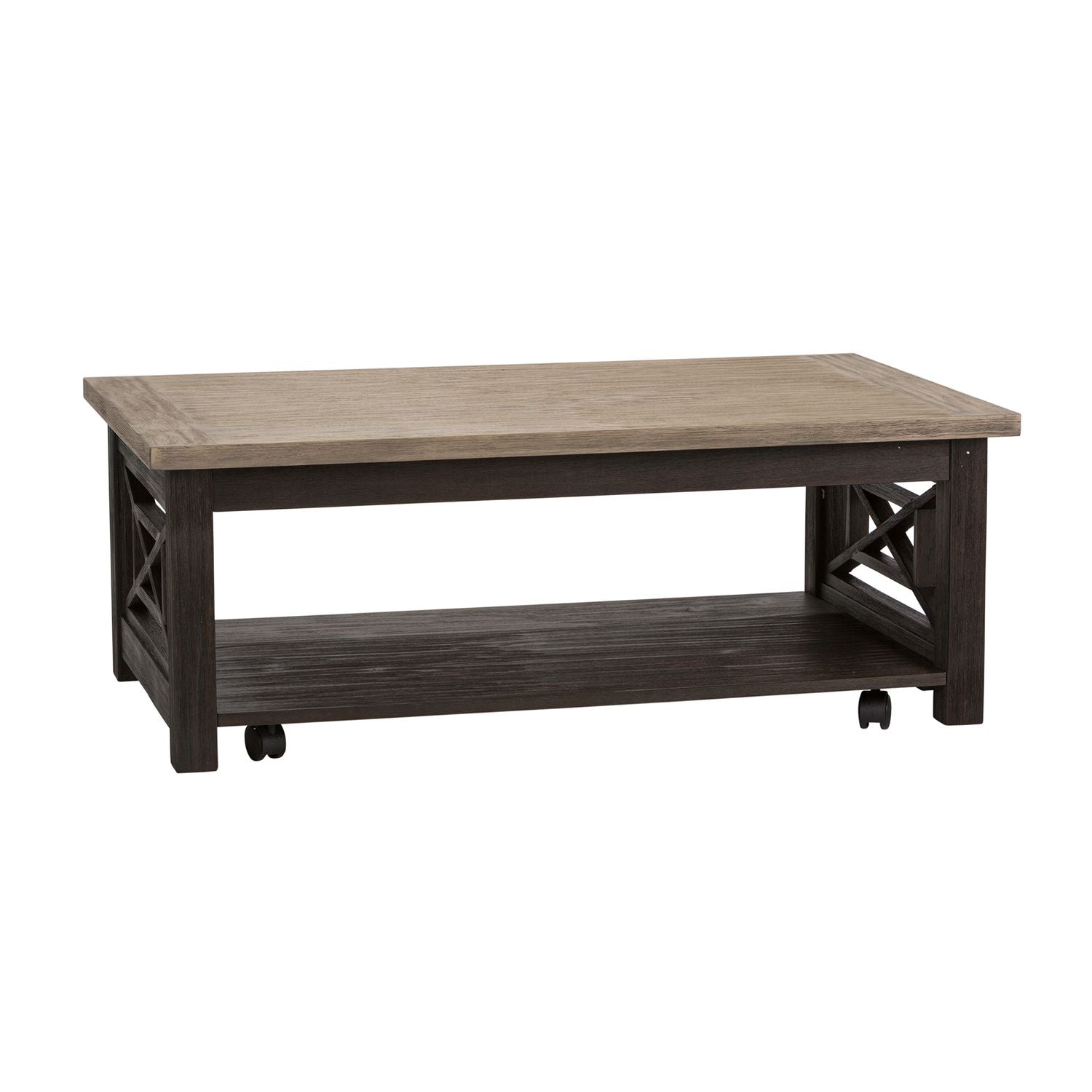 Heatherbrook Cocktail Table in Charcoal and Ash - Luxury Home Furniture (MI)