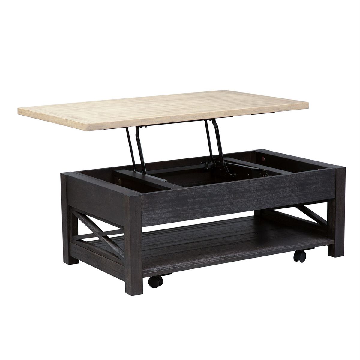 Liberty Heatherbrook Lift Top Cocktail Table in Charcoal and Ash - Luxury Home Furniture (MI)