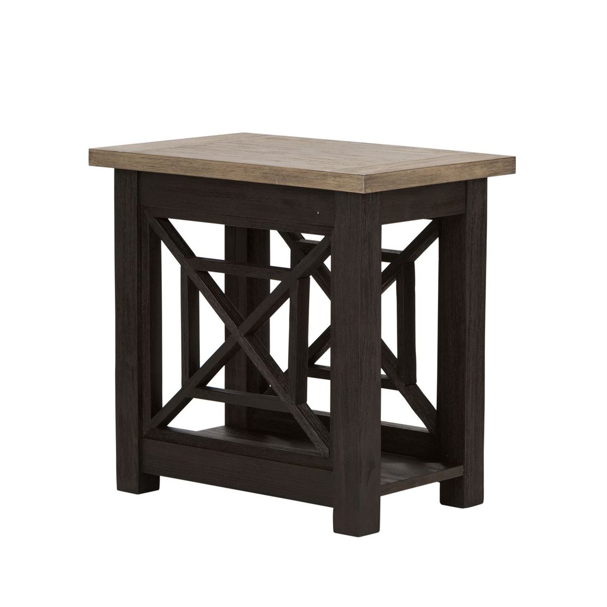 Liberty Heatherbrook Chair Side Table in Charcoal and Ash - Luxury Home Furniture (MI)