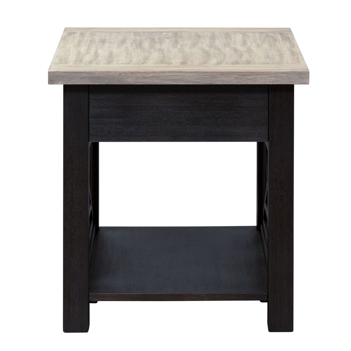 Liberty Heatherbrook Drawer End Table in Charcoal and Ash - Luxury Home Furniture (MI)