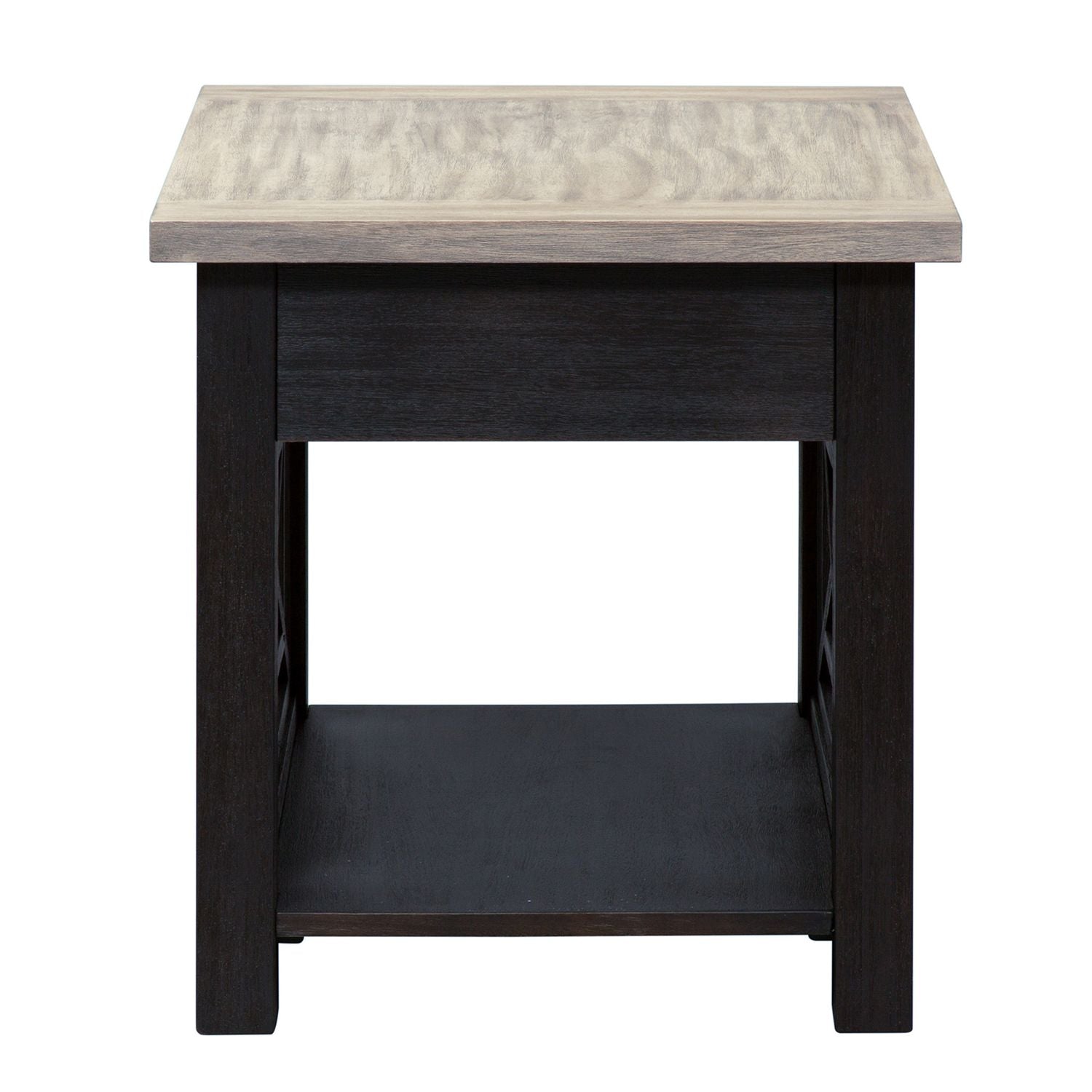 Heatherbrook Drawer End Table in Charcoal and Ash - Luxury Home Furniture (MI)
