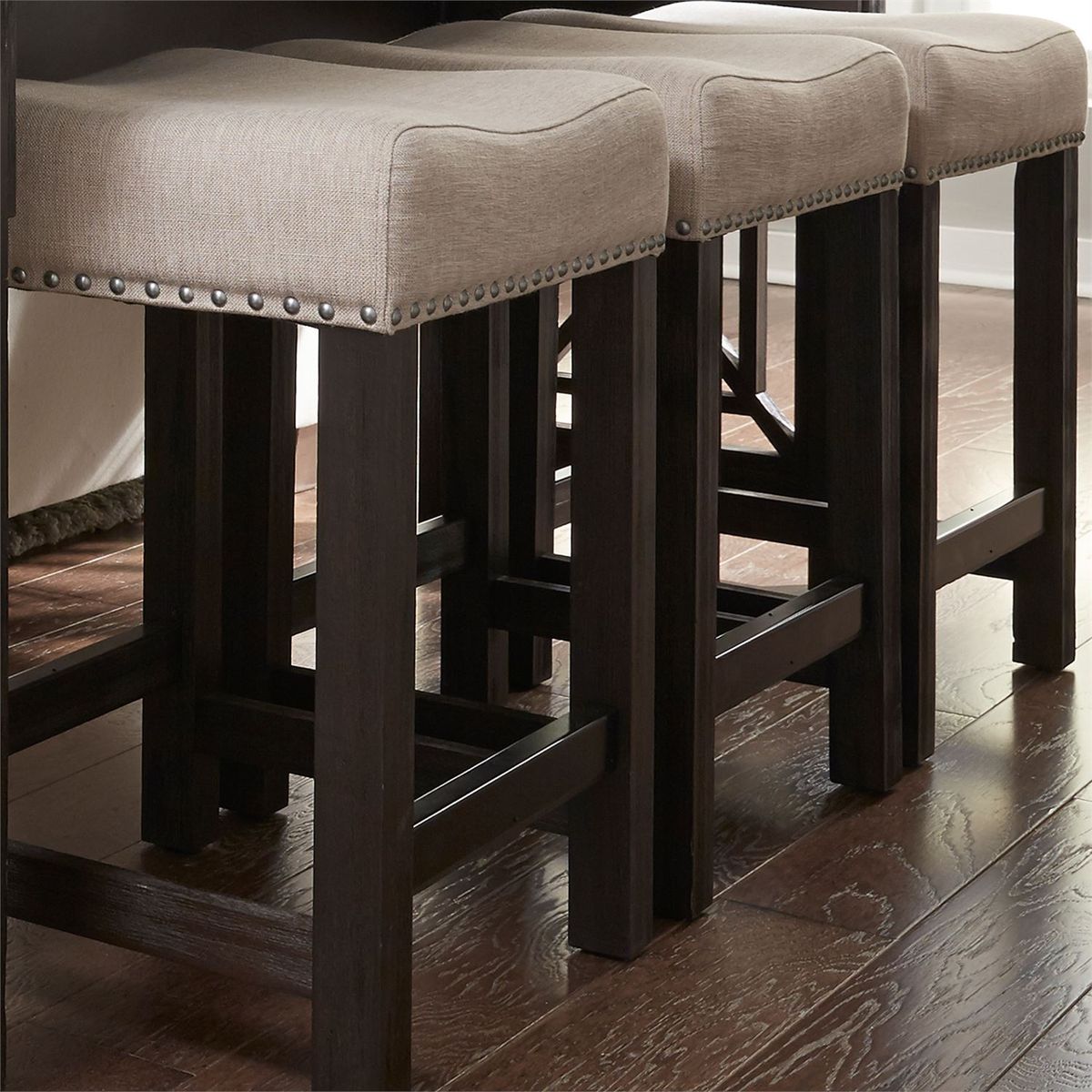 Liberty Heatherbrook Uph Barstool in Charcoal and Ash - Luxury Home Furniture (MI)
