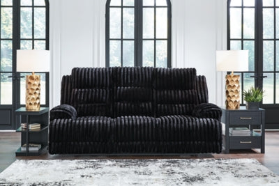 Rhine Falls Power Reclining Sofa with Drop Down Table - Luxury Home Furniture (MI)