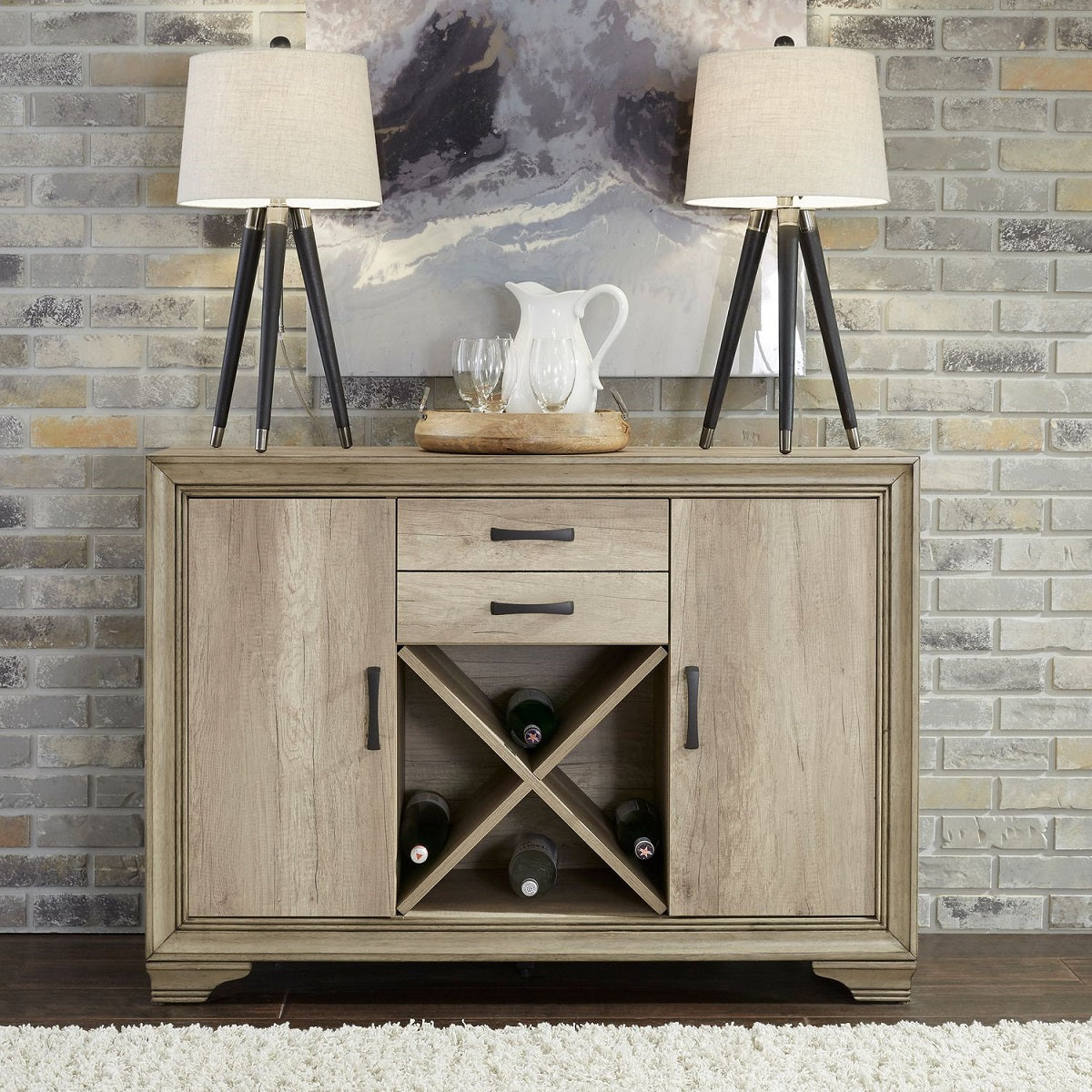 Liberty Furniture Sun Valley Server Sandstone (RTA) - Luxury Home Furniture (MI)