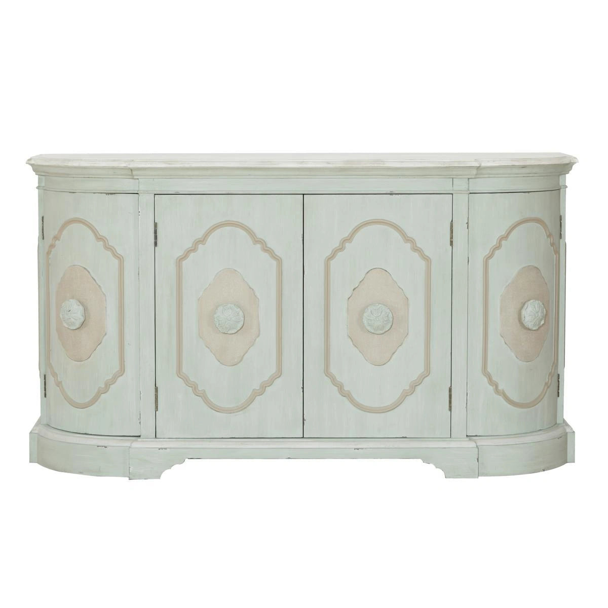 Pulaski Framed Four Door Tri-Tone Wine Sideboard