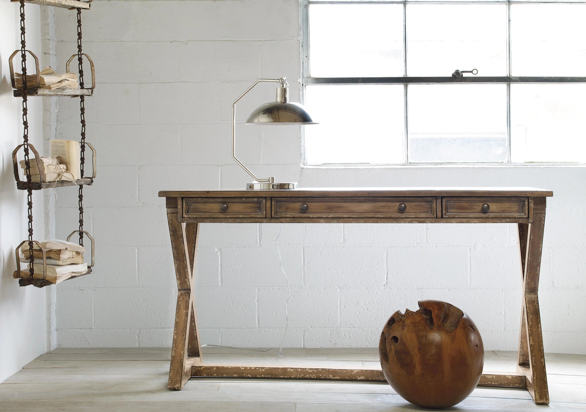 Melange Bennett X-Base Writing Desk