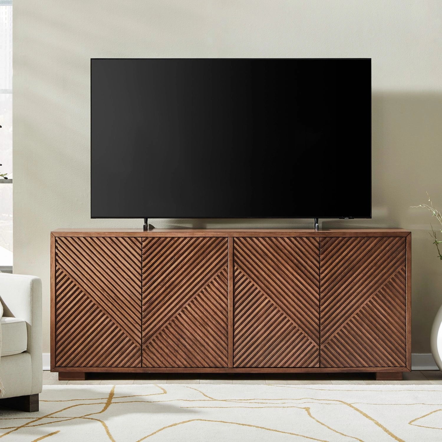 Easton 82 Inch TV Console in Coffee Bean image