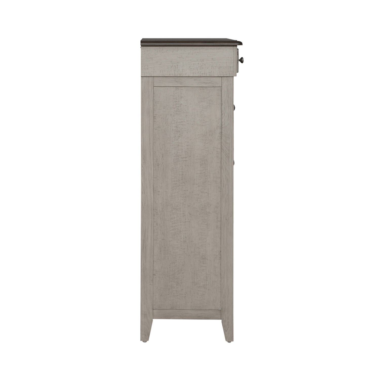 Ivy Hollow 5 Drawer Chest in Weathered Linen - Luxury Home Furniture (MI)