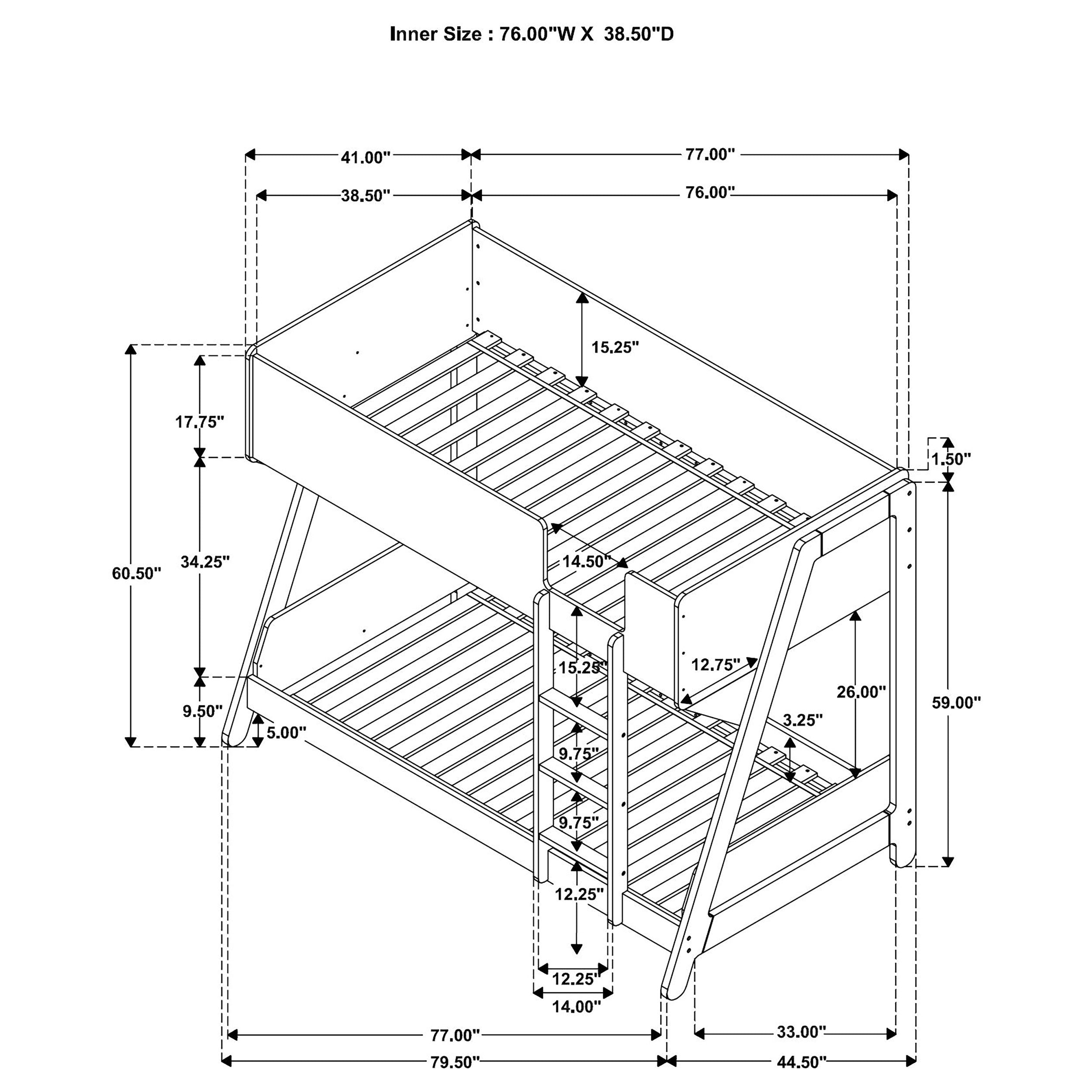 Wyatt Bunk Bed - Luxury Home Furniture (MI)