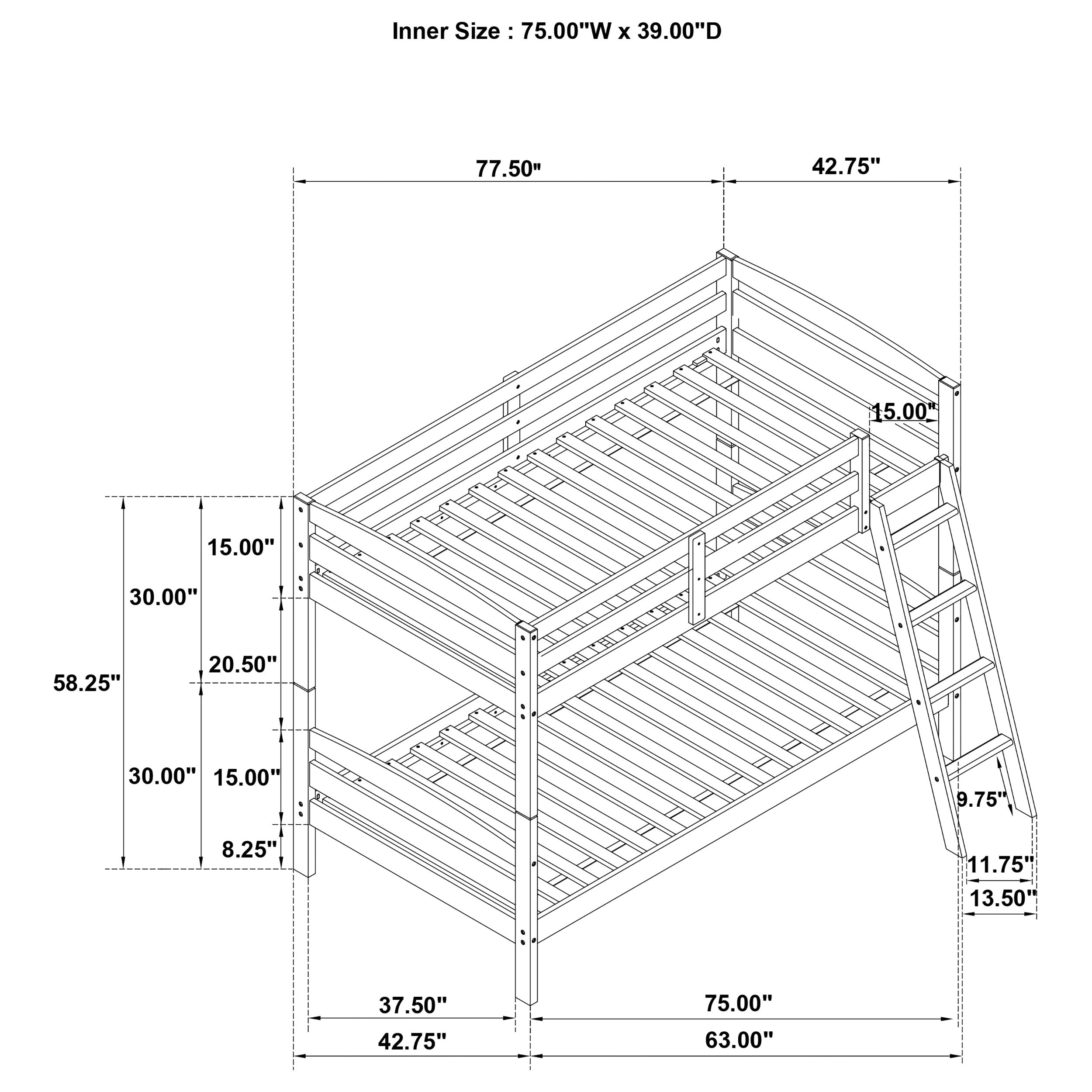 Rhea Bunk Bed - Luxury Home Furniture (MI)