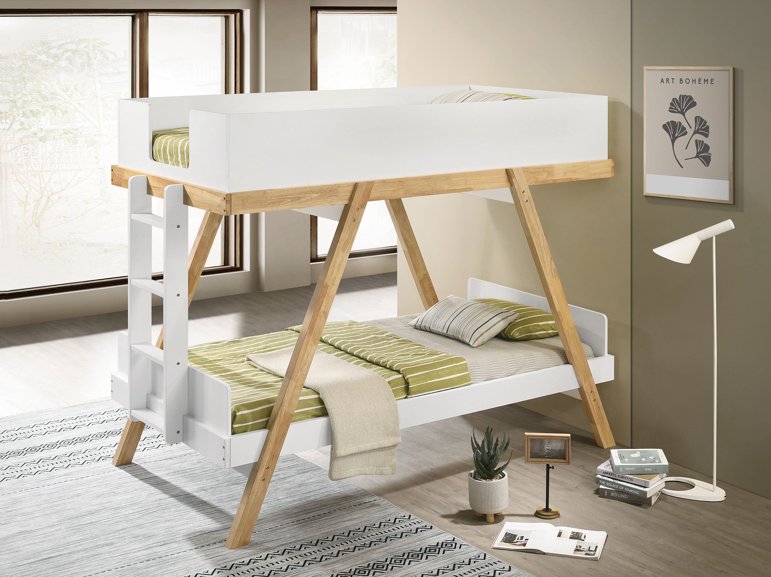 Frankie Bunk Bed with Mattress - Luxury Home Furniture (MI)