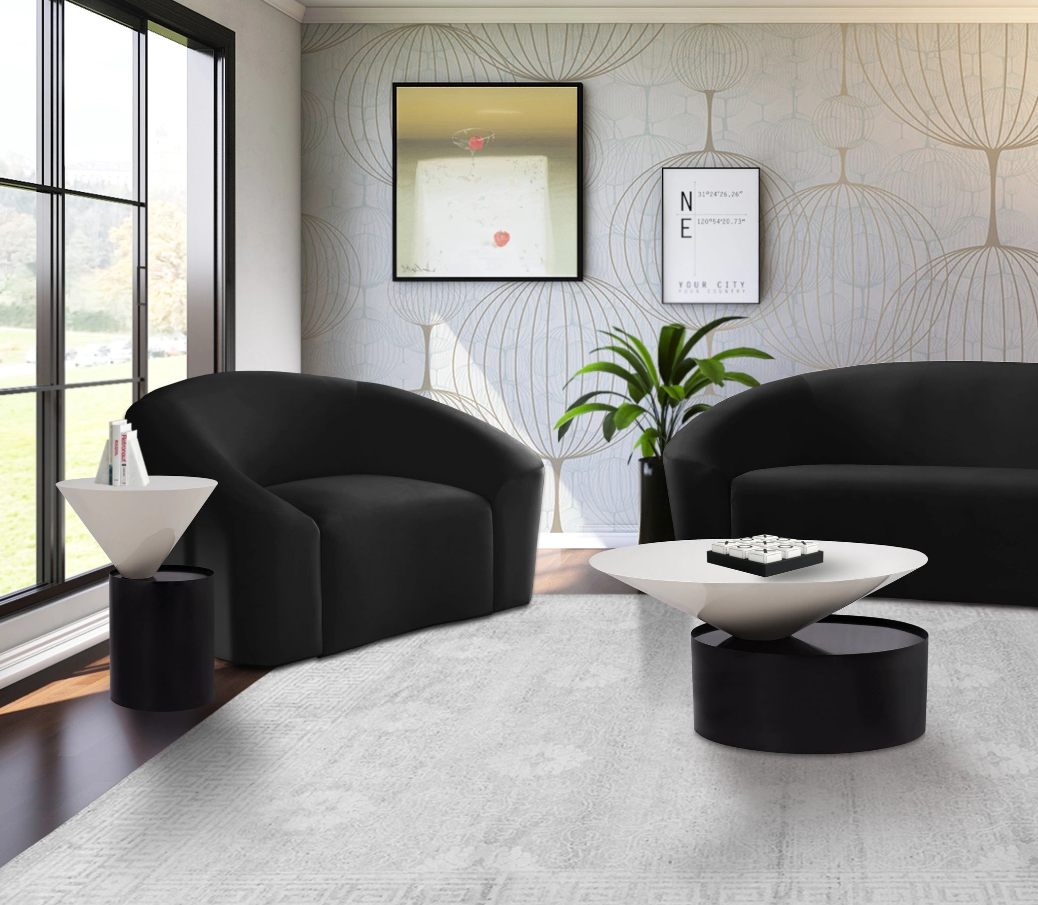 Damon White Coffee Table