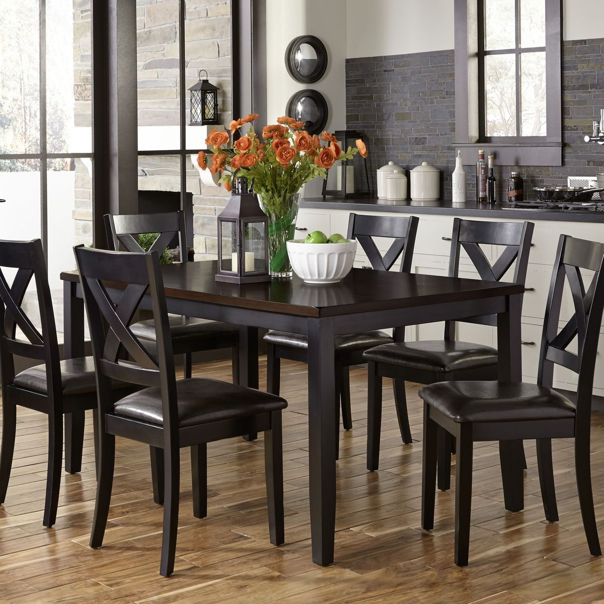 Liberty Furniture Thornton 7 Piece Rectangular Table Set in Cream image