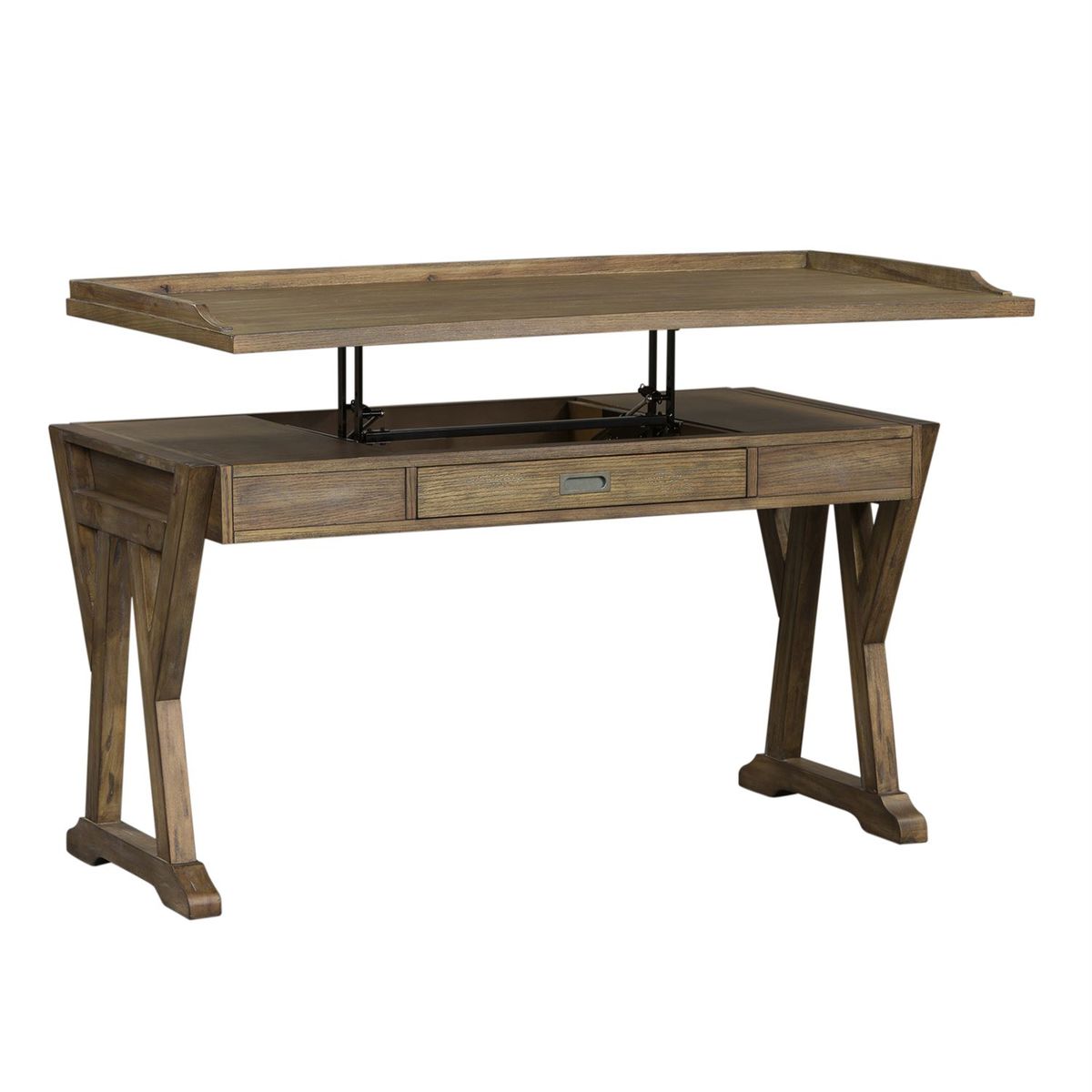 Liberty Stone Brook Lift Top Writing Desk in Rustic Saddle - Luxury Home Furniture (MI)