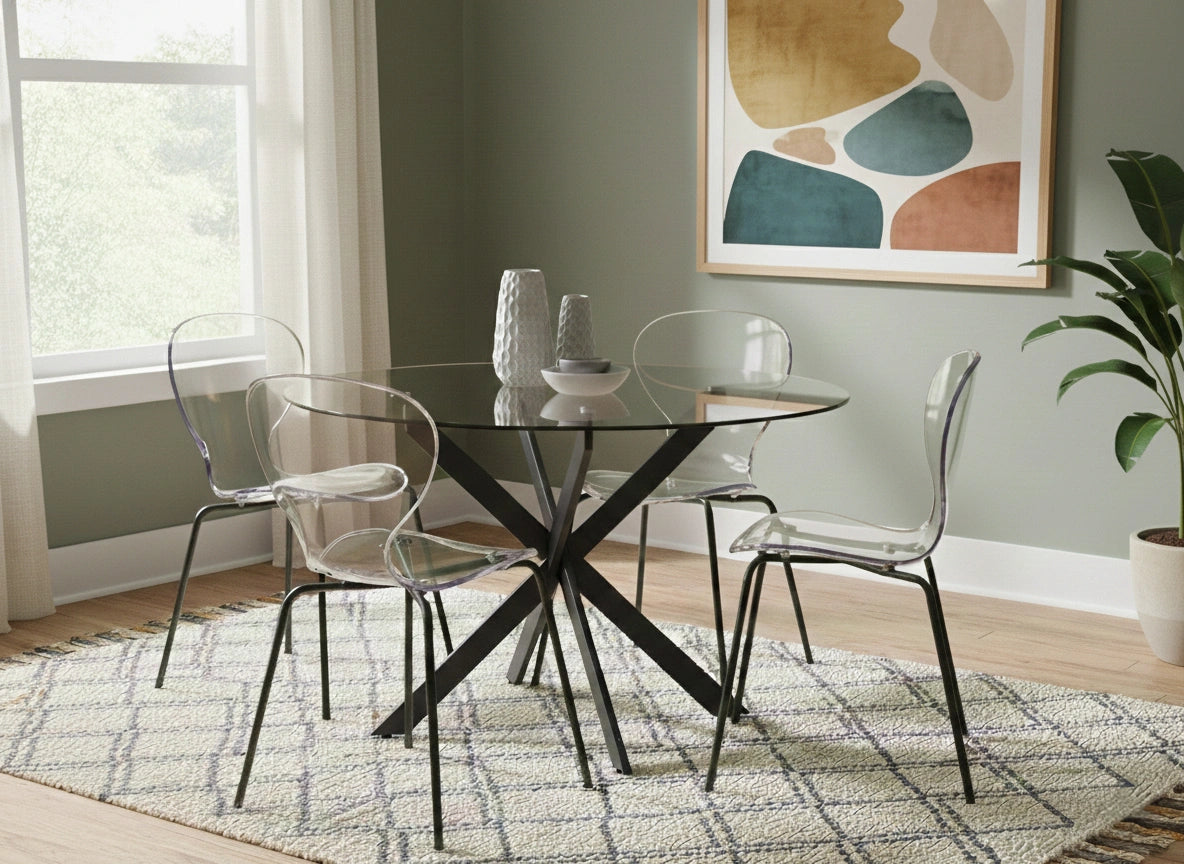 Clarion Matte Black Dining Chair