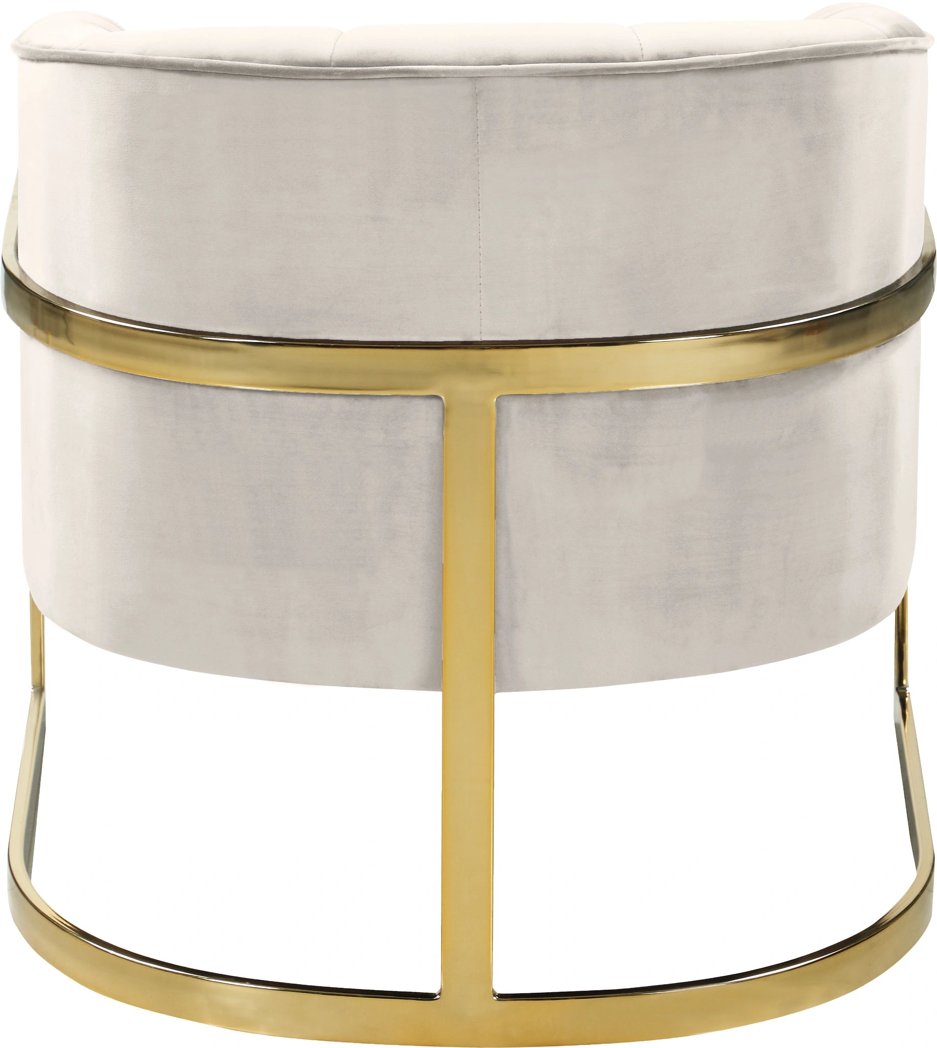 Carter Cream Velvet Accent Chair