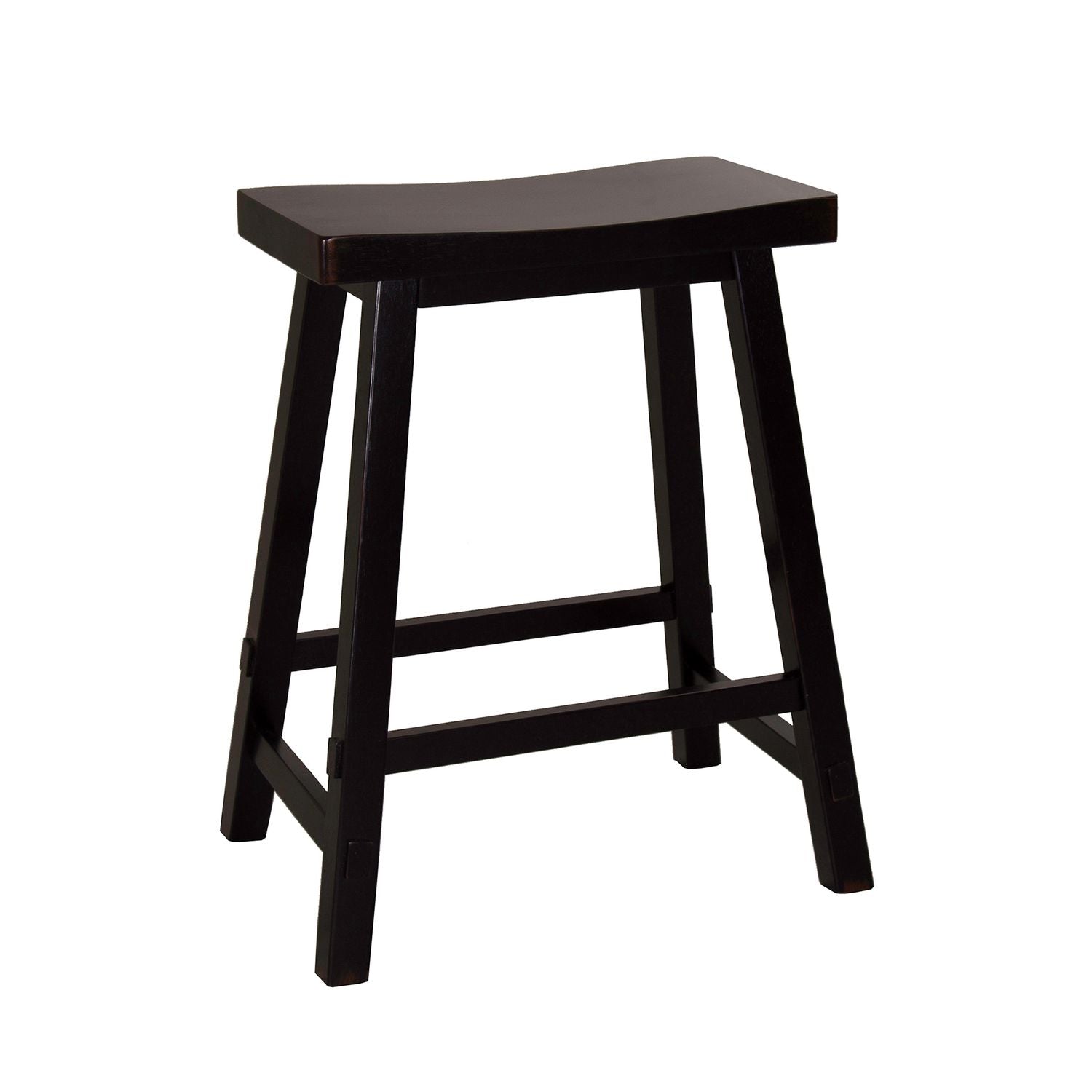 Creations 24 Inch Sawhorse Counter Stool - Black (RTA) image