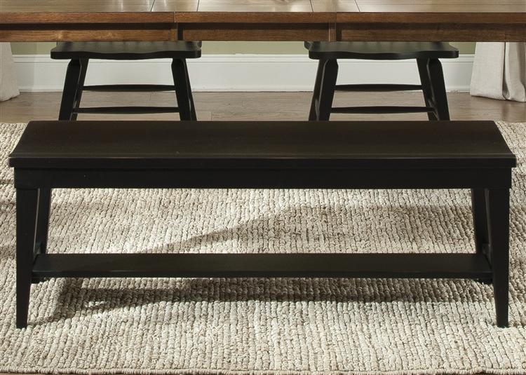 Liberty Furniture Hearthstone Bench in Black - Luxury Home Furniture (MI)