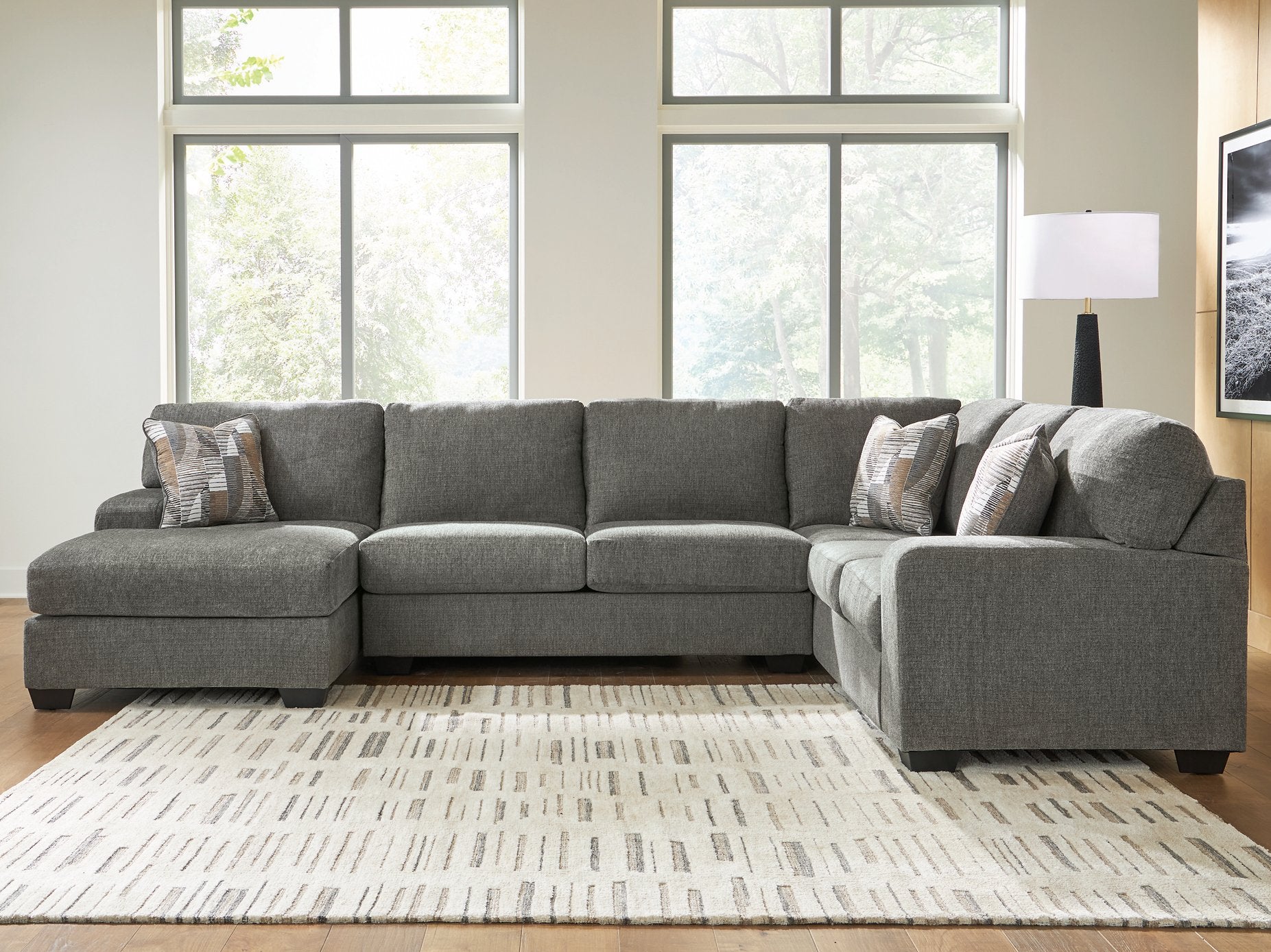 Clarington Sectional with Chaise - Luxury Home Furniture (MI)