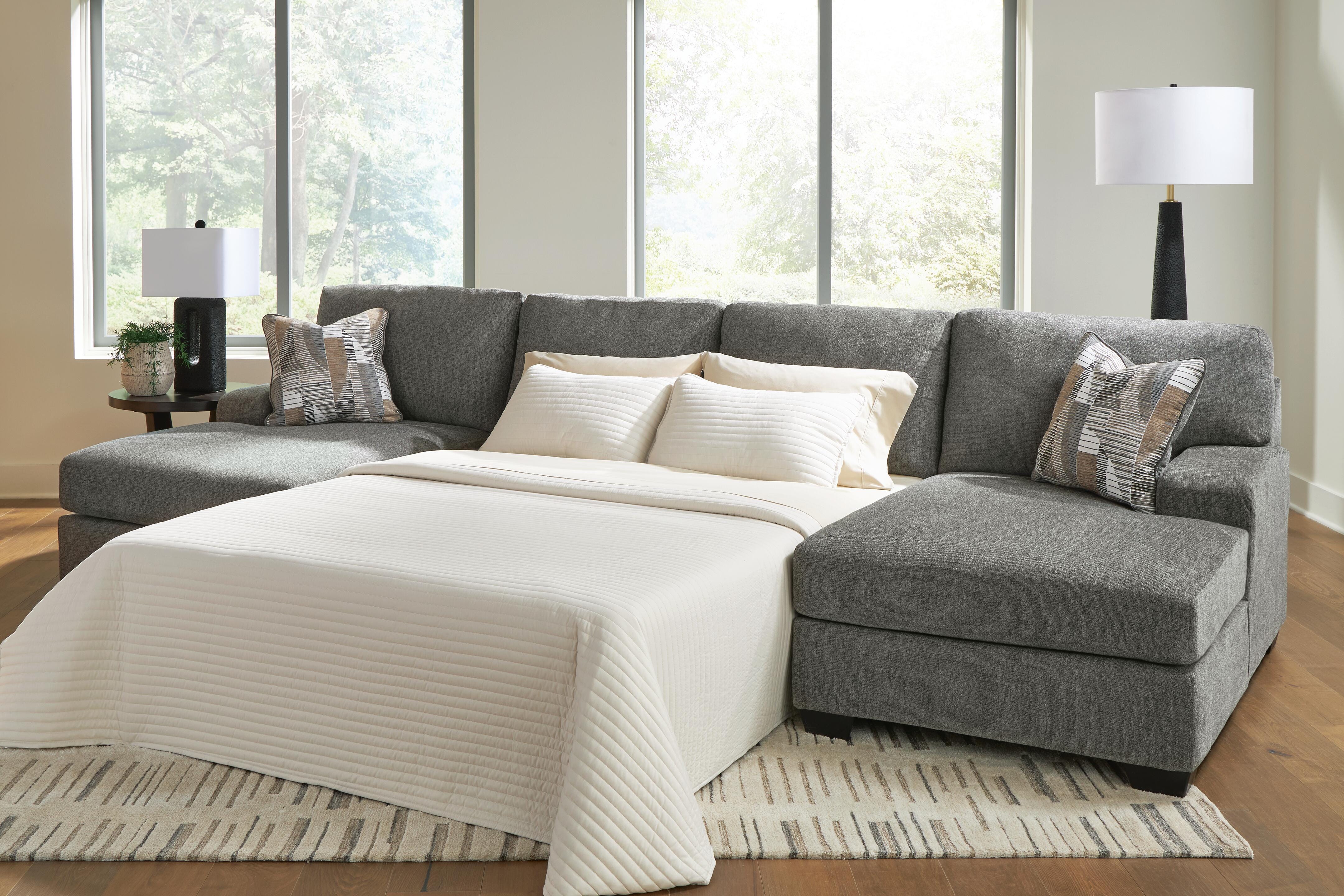 Clarington Sleeper Sectional with Double Chaise - Luxury Home Furniture (MI)