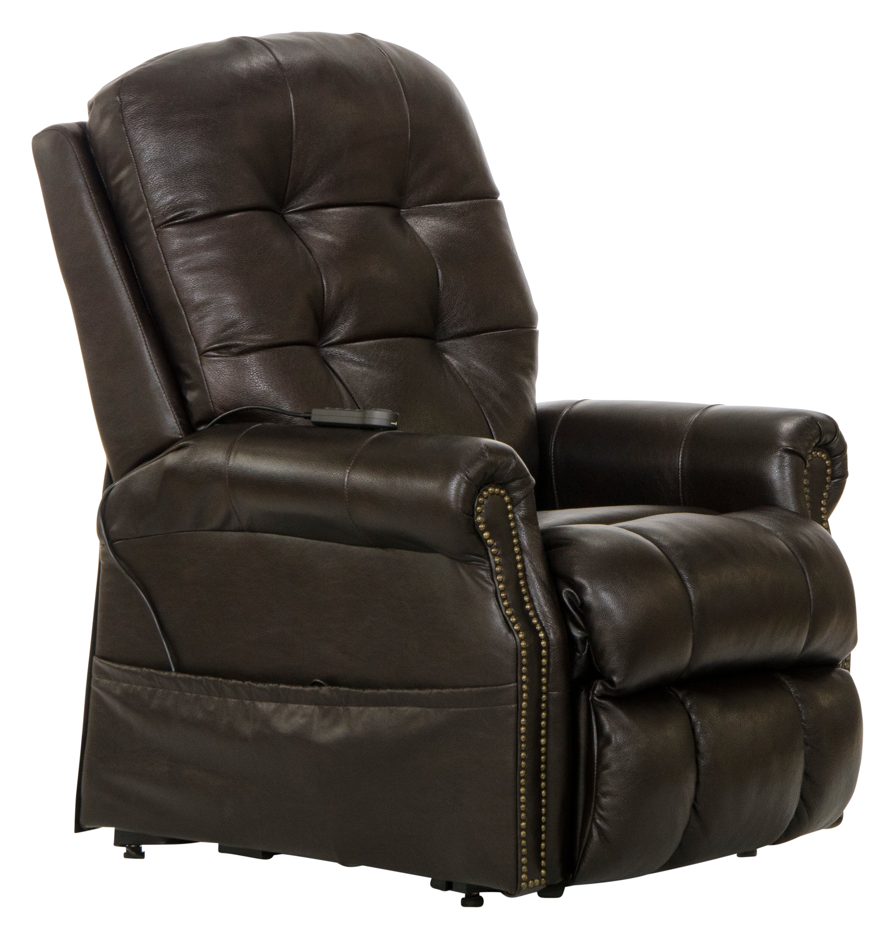 Madison Power Lift Lay Flat Recliner w/Heat & Msg (Italian Leather) - Luxury Home Furniture (MI)