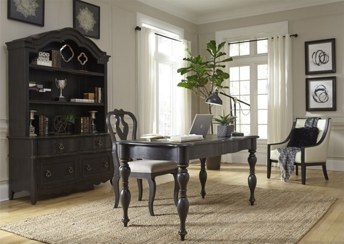 Liberty Chesapeake Credenza in Wire Brushed Antique Black