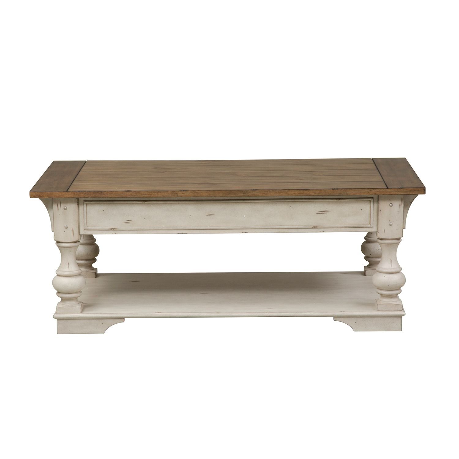 Morgan Creek Cocktail Table in Antique White image