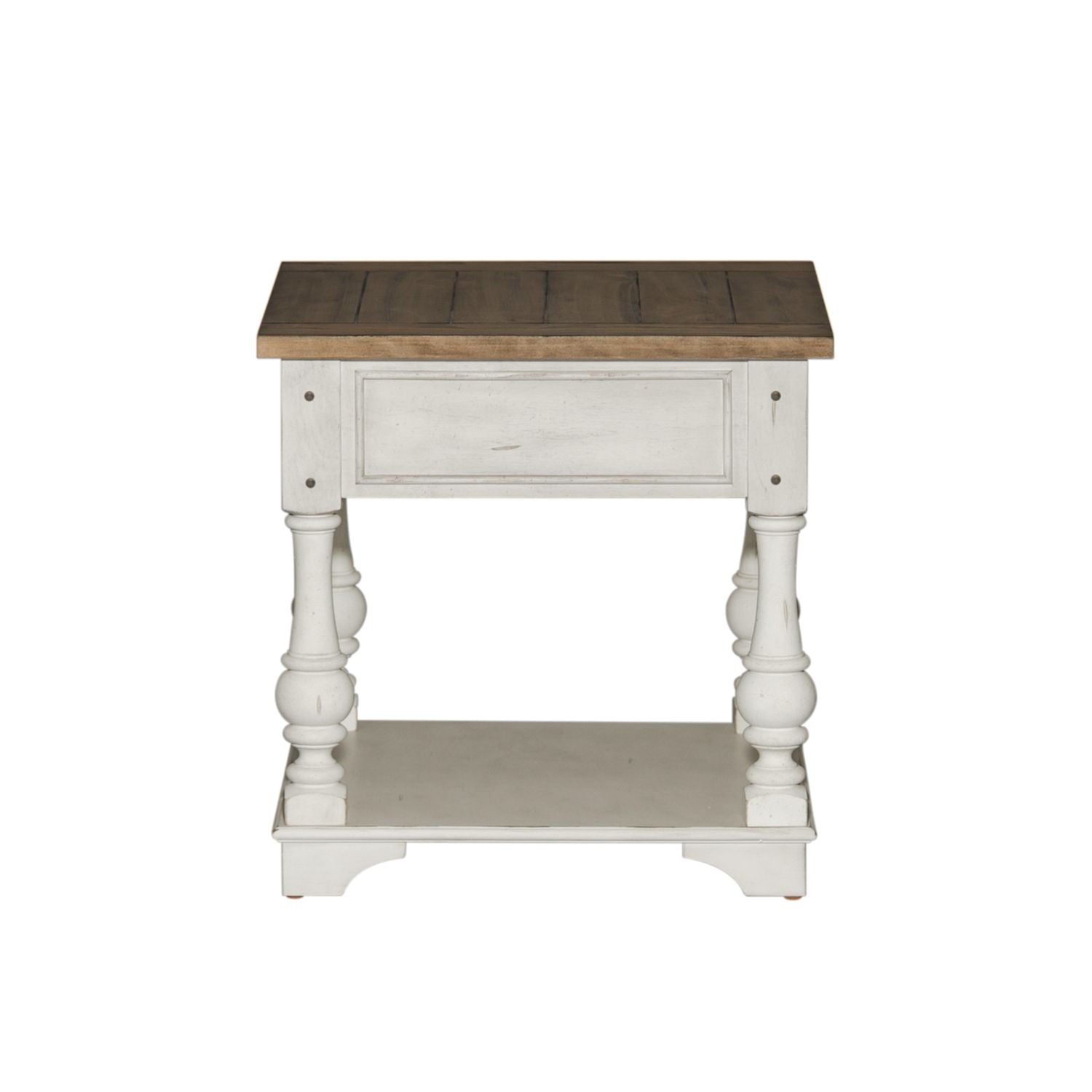Morgan Creek End Table in Antique White image