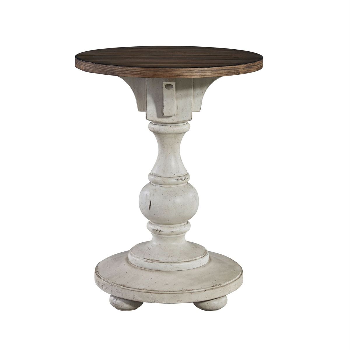 Liberty Morgan Creek Chair Side Table in Antique White - Luxury Home Furniture (MI)