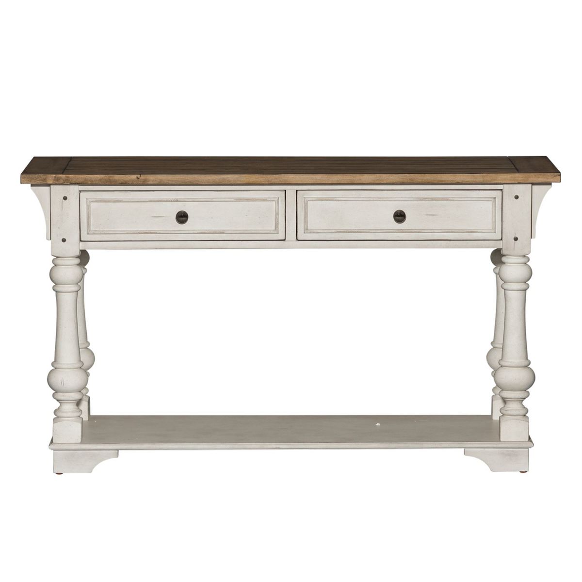 Liberty Morgan Creek Sofa Table in Antique White - Luxury Home Furniture (MI)