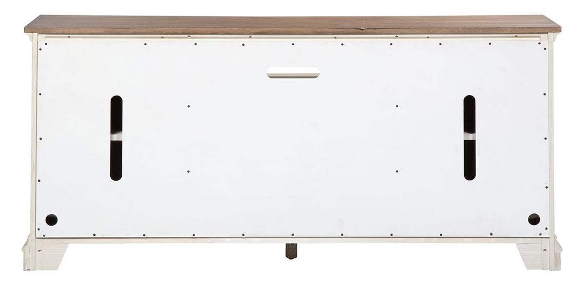 Liberty Morgan Creek 66" TV Console in Antique White - Luxury Home Furniture (MI)