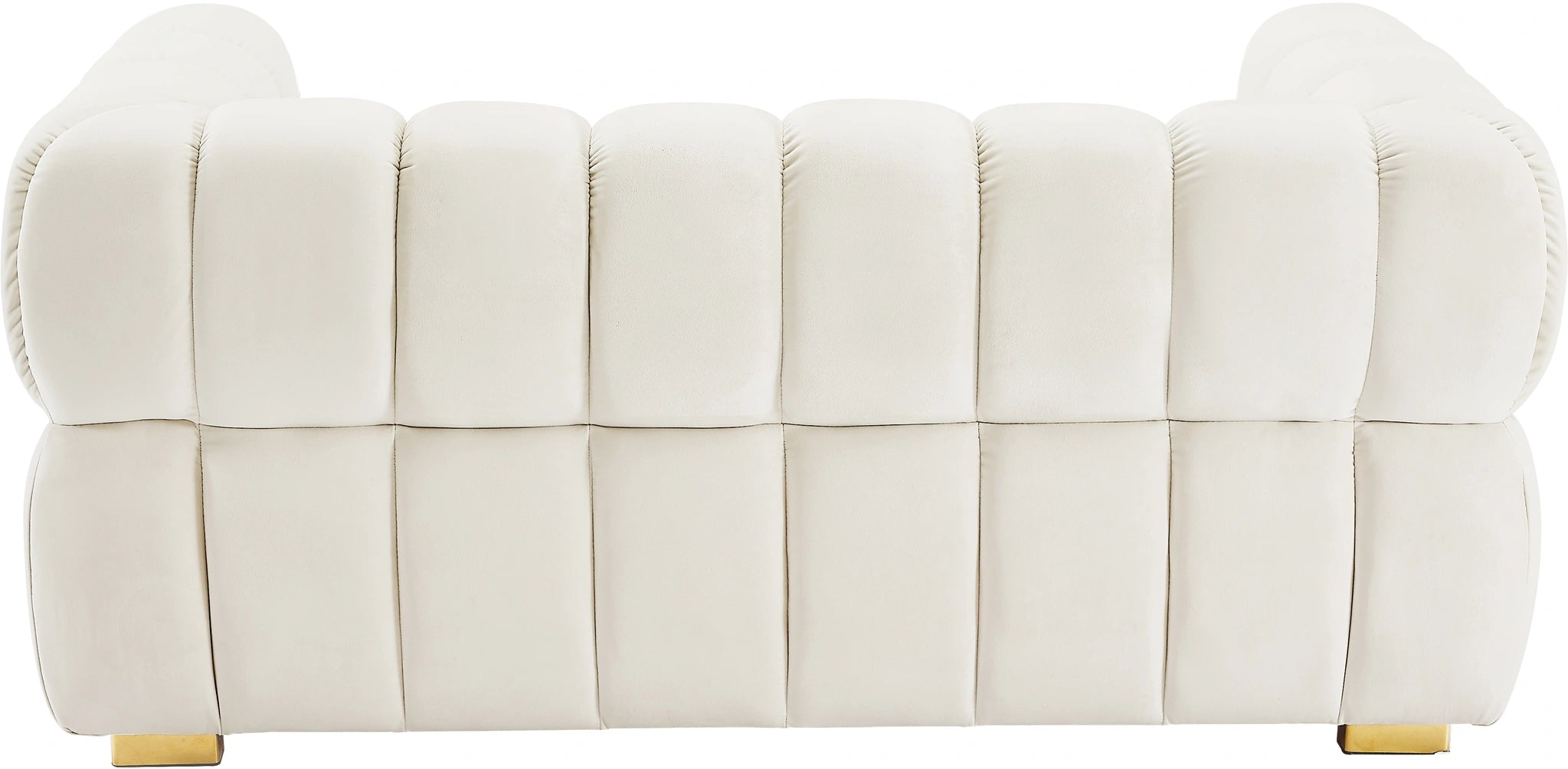 Gwen Cream Velvet Loveseat