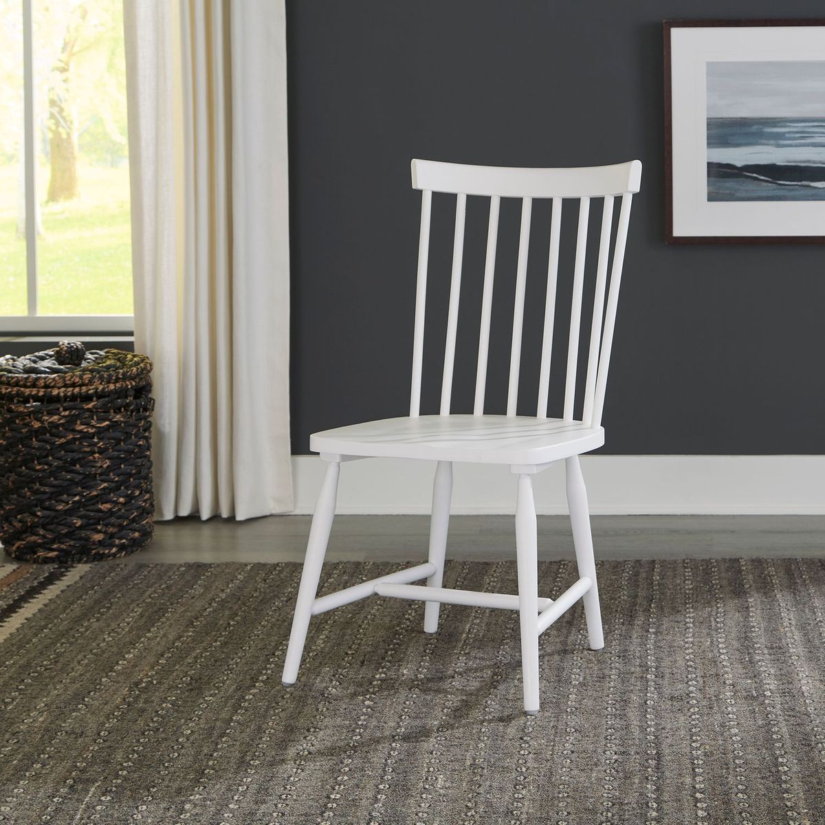 Liberty Furniture Palmetto Heights Spindle Back Side Chair (Set of 2) in Two-Tone - Luxury Home Furniture (MI)